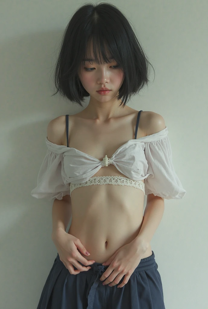 cut
(Small Tits), (18-year-old), (very small head), dawn, sunlight, (Perfect body:1.1), (short hair, Wavy Hair, Pink Hair), (8K), (Very delicate and beautiful), (Highest quality:1.0), (Realistic), Realistic Shadows, (High resolution:1.0), Detailed skin, Very detailed, the body is slim, (Beautiful Hair, Real Hair, Thin Hair), blush, Realistic, Realistic Face, Realistic eyes, Small eyes, smile, (((colorful))), (eyeliner), (mascara), (eye shadow), whole body、Open leg pose、Nipples、naked、Thick pubic hair、ponytail