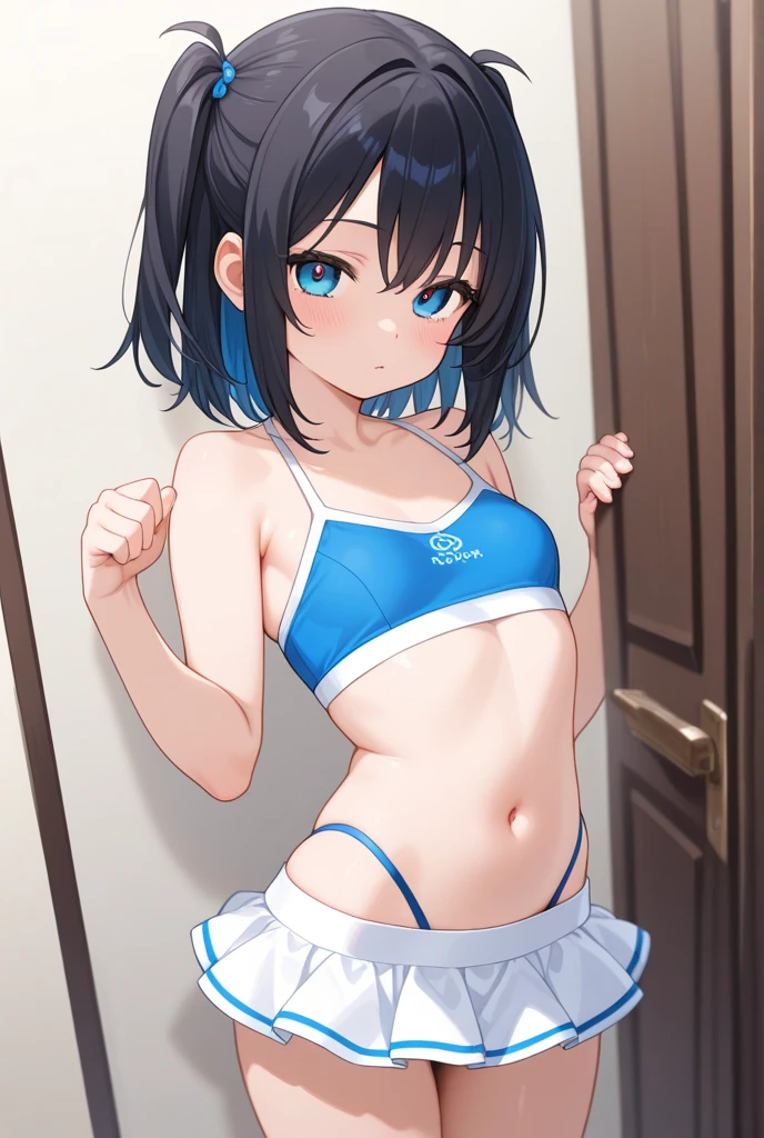 (((masterpiece))), 1 girl, ponytail, black hair, small breasts, Ahegao, often play sports,sex,It's inside