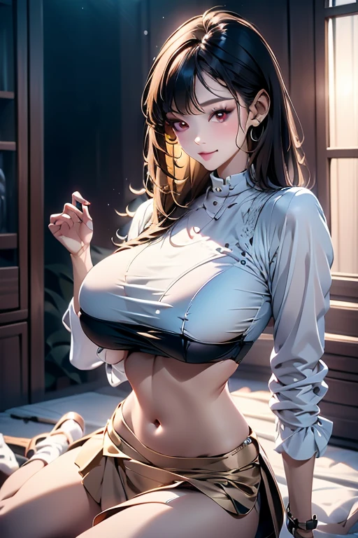(random uniform),(Thin type),(large breasts),(random pose),(random hairstyle),(Highest image quality,(8K), Ultra-realistic, Best Quality, High quality, High Definition, high quality texture, high detailing, Beautiful detailed, fine detailed, extremely details CG, Detailed texture, realistic representation of face, masterpiece, presence)