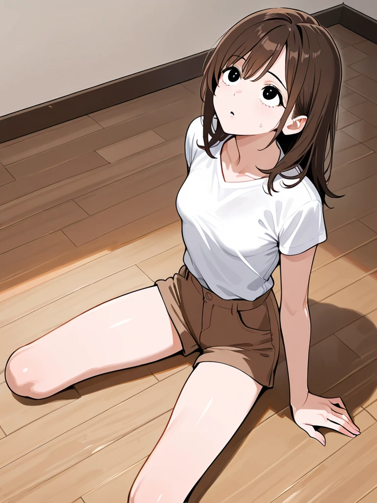 (((best quality))), ((ultra-detailed)),((an extremely delicate and beautiful)), ((16k)), ((good anatomy:1.2)),((masterpiece, best quality)), {{absurdres absolutely resolution:1.2}}, (8k), (detailed beautiful face and eyes), (detailed illustration), (super fine illustration), (nice hands, perfect hands:1.5)), ((cinematic angle:1.0)),anime screen cap,hd, cgi, gleaming hair, gleaming skin, 1girl, (Misaka Mikoto)(14-year-old female,Brown Hair,Short Hair,Small breasts,Slim figure) (Tank top,Micro Panties)Dimly lit room,Sit in a gaming chair,PC Games,Leg spread,Wet Panties, expressive eyes, perfect face, 4k, extremely detailed anime illustration, extremely detailed eyes, (perfect anatomy, thigh:1.3), light rays, extremely delicate body, smooth skin, (school background:1.5), clear eyes, beautiful face, (highres:2),
