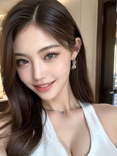 (((masterpiece))), (((Highest quality: 1.4))), ((Super detailed: 1.4)) ,(Genuine: 1.4), One person, Off the shoulder, A light smile, Glowing Skin, Highest quality, masterpiece, (Realistic:1.4)