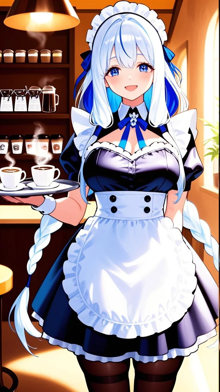 (Cute illustration:1,2),(Absurd realistic structure details),(High resolution complex and detailed text quality),(High-resolution microstructure、High poly 3 boobs D rendering correction),Methods of geometry,Careful explanatory anatomy,
BREAK,
1 person,Solo,(Cute:1.5),(Chibi:0.6),(kawaii:1.5),(Lori:0.5),(17 years old girl),Very detailed,colourfull,highest details,Clear skin,Beautiful skin,Shy,Very detailed,colourfull,highest details,Clear skin,Beautiful skin,Shy skin,1 beautiful girl,{Heterochromia,pale blue eyes,pale green eyes:1.9},star eye silhouette, BREAK,(pale blue hair, Medium length:1.4),(Side Ponytail,A little curly hair,Single-sided twisted blade,Princess Cut:1.3),(cleavage of the breast,Large breasts,Beautiful , gleaming skin,Clear skin, Beautiful skin,(best quality face),(Top quality glowing eyes), BREAK (Pink Theme:1.4), (Vivid colors:1.3), A cafe with girls wearing maid outfits and cat ear headbands.,
BREAK,(early evening),is standing,a closed mouth,(architecture, cafes,Cat Maid,The table,shop front,working cat ear maid,Menu table above table:1.55), Waterfall,depth of fields,
BREAK,wakame,wakame,wakame,(Dynamic Angle:1.4),
BREAK,(Blurry background:1.3),(absurderes, hight resolution, Super Detail Art),cel shading,Clear Color, Lonely optical effect, Beautiful pictures, Bright glow, mystic atmosphere,(Close-up of girl:1.1), Mystical light particle effect,manga influence, clean line drawings,