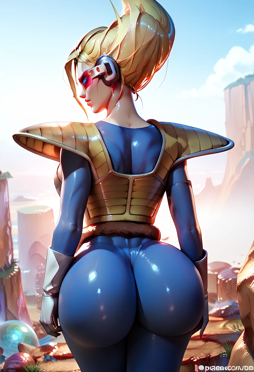 1 girl, ig model, taimanin, ninja, igawa asagi, asagi, bodysuit, action pose, blonde hair, green eyes, lewd face, sexy, cleavage, armpits, large breasts, wide hips, thick thighs, muscles, abs, realistic, ray traced, desert, sand, night, stars, moon, clouds