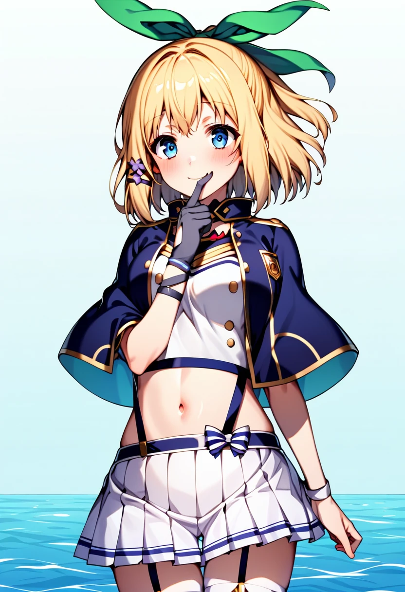 NSFW,Navy uniform、Very beautiful and Shining Eyes、Shining Eyes、1 girl、Small breasts、Big Mouth、high school girl、Small breasts、Cat ear、Transparent pink short hair、7-year-old girl