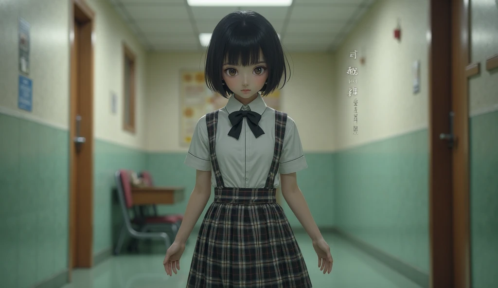 , Jumper skirt, Pee, Embarrassed、Being touched in the groin