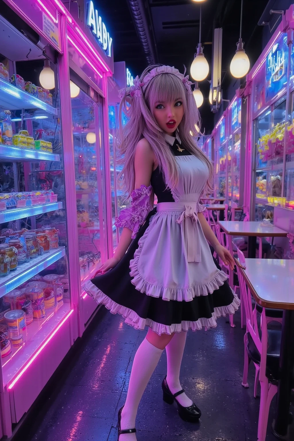 (Full Body of Extremely Detailed((3 Sexy Maid Dolls in a Box:1.37))), KAWAII perfect face with Reflective Eyes, Detailed(Delicate Clothing textures), Correct Graceful Legs, GiftBox with GlassCover, Specular Reflection, Cushioning Materials, TopQuality 8K Ultra-detailed masterpiece (ProfessionalPhoto:1.37), (Acutance:0.8), (Luminism:1.28), Renaissance art style, Colorful Light particles, (Full body from side) {MicroMini Skirt|Kissing Face to Face|Thigh Gap|Cute Peach AssFocus|(NakedApron with (Overflowing Sideboob))}, Radiant Fine Skin with Transparency, (Exposed:0.4) {Pink Hair|LightBlue Hair|Blonde|Pure White Hair|Liquid Hair|Red Shoes}, Perfect Lighting