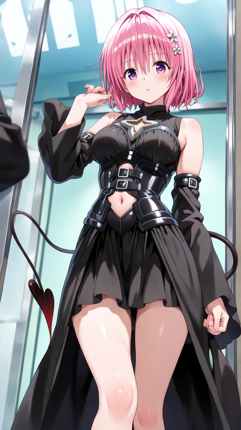SS, 1girl, solo, grin, portrait, looking at viewer, smile, glasses, latex suit, torture equipment, torture chamber, ((chains)), table, perfect quality, good quality, masterpiece, HDR, UHD <lora:Shikimi Shiramine:0.75>
