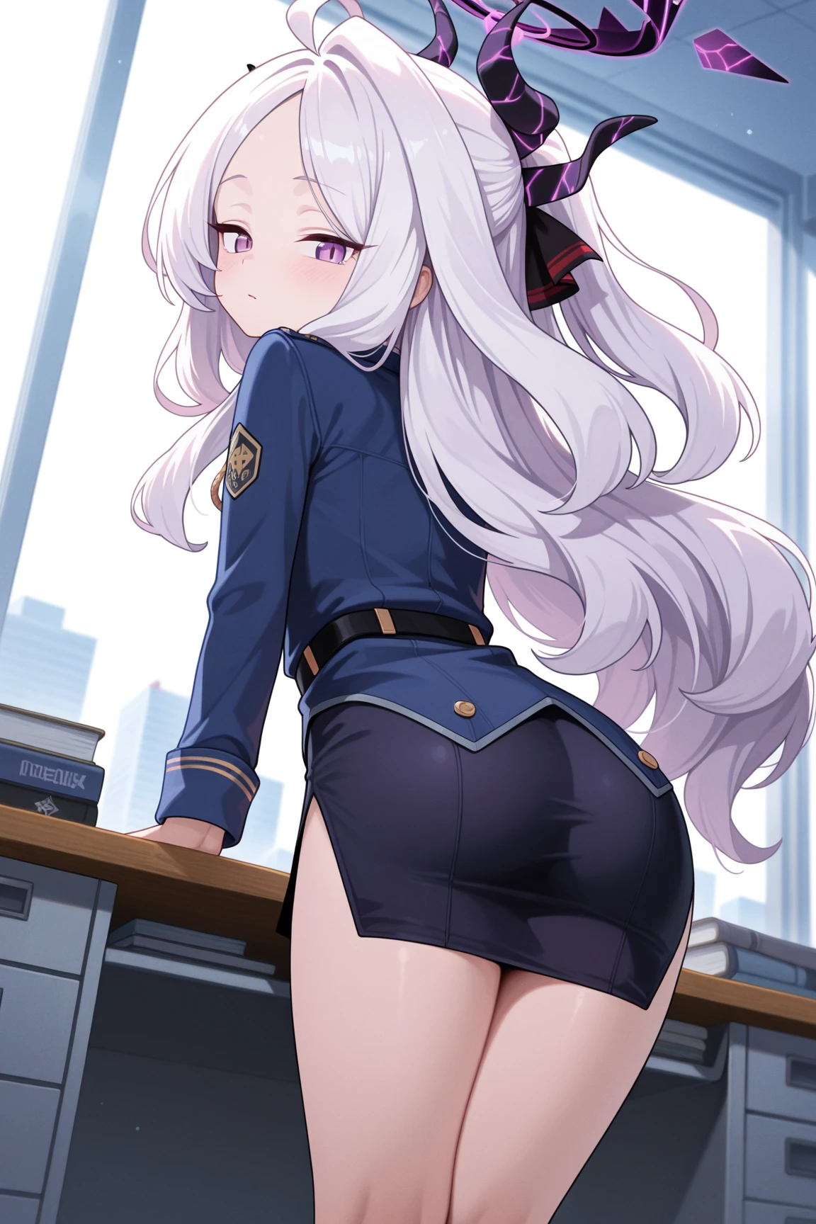 (((Lower Body、Show your ass、Shooting from below))、(((Accentuate your butt)))、Highest quality, 8k, masterpiece :1.3)), whole body, Sharp focus :One Girl,Glowing Skin,SSexy pose,Highest quality,Tabletop,shape,Very delicate and beautiful,Hmph,8k壁紙,wonderful,In detail,Official Art,Very detailedなティッカーUnity 8k壁紙,Incredibly ridiculous,Large file size,Very detailedな,High resolution,Very detailed,Beautiful detailed,Realistic,X-ray,The queue is full,(((Uniform Blazer、mini skirt)))、(((Big Breasts、Silver Hair)))、(((School、classroom)))、Stand upright、Cleavage , ((Long silver hair))、Uniform Blazer、Sexy pose、Hairstyle: Twin tails、both hands、Wearing high socks