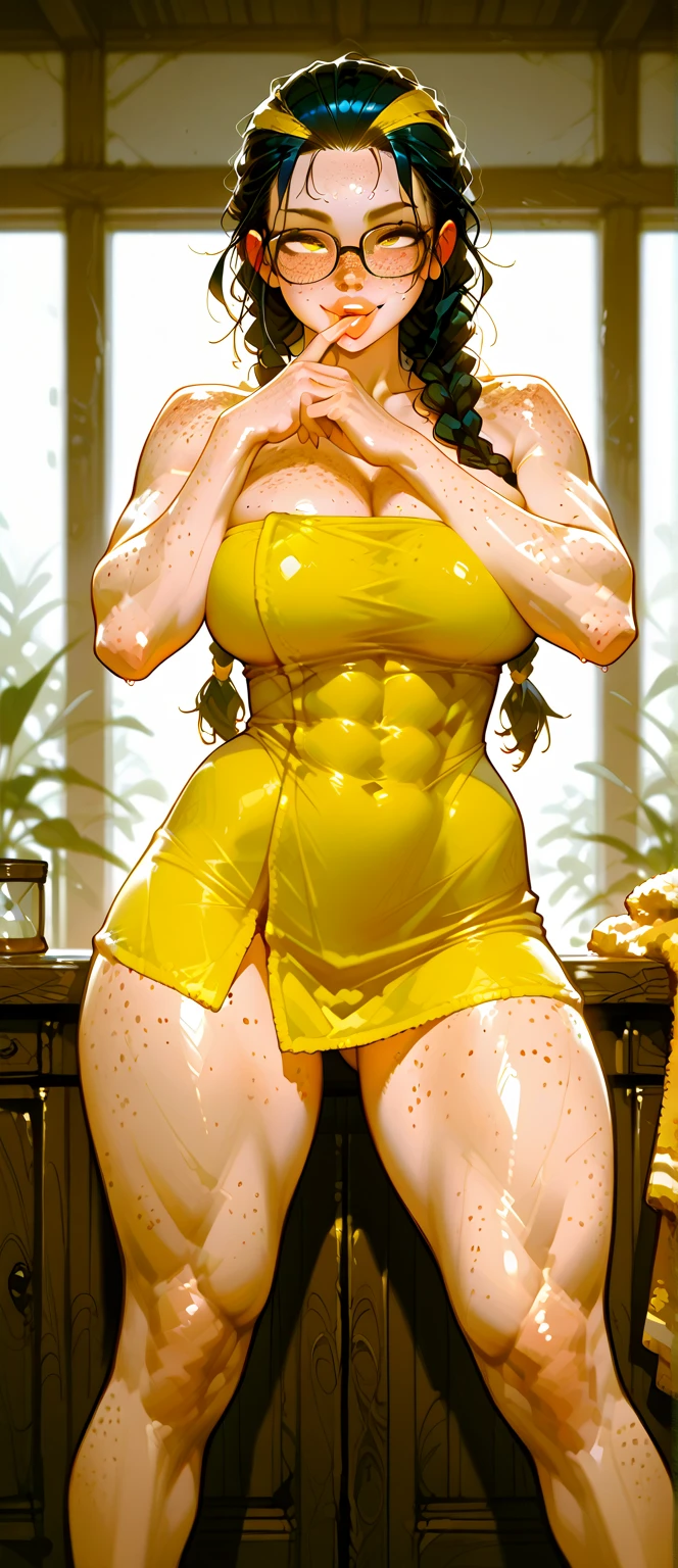 Perfect hands、Perfect Fingers、Perfect Anatomy、1 female、Ecstasy face、Detailed eyes、Beautiful short hair、Curly Hair、Very fine and shiny eyes、Fuller lips、This image exudes reality、Capturing the essence of delicate portraits、Digital Art、Photorealistic and highly detailed technology、(Big Breasts:1.8)、(Wet Body:1.7)、Sweat、night、(Beautiful body lines:1.3)、Muscular、Abdominal muscles、Waterfront、(Gold full body rubber suit:1.3)、Droopy eyes、(Angle from below:1.6)、(The whole body is golden:1.4)、(Golden cowl hood:1.3)、(Cover your mouth with a golden cloth:1.3)、(Golden slime entangles:1.5)、