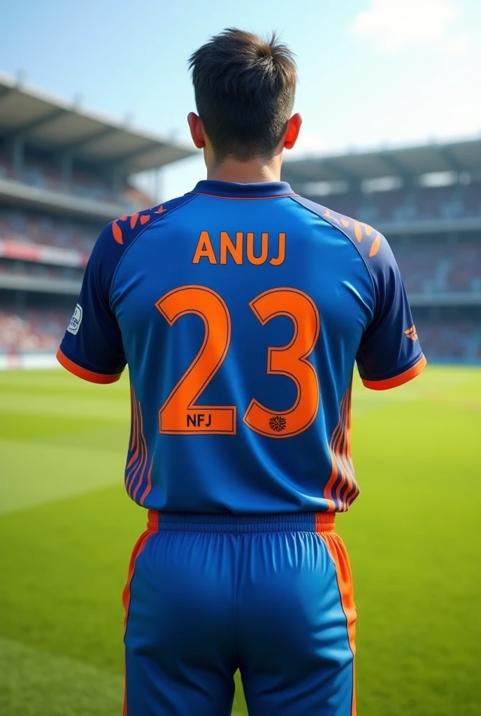 Full sky blue indian cricket team jersey,whose back side bold suryakumar yadav name without number