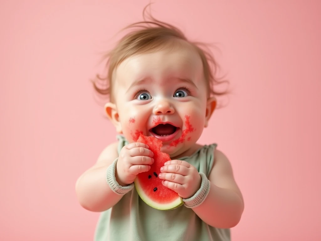 Illustrations for children's picture books,realistic, detailed illustration,toddler, girl, two-year-old, ,(eating slice apple by hands:1.3), enjoying, ( slices of apple:1.3), dish, delicious, savoring, hand, holding,( bringing to mouth:1.5), open mouth, cute, sweet, treat, , tiny fingers, juicy, messy, happy, small hands, mouth open, anticipation, taste, delight, fresh, ripe, smiling, content, savor, moment, sketch, illustration, cartoon, character design, line art, vibrant colors, expressive, whimsical, playful style, soft edges, pastel palette, texture, brushstrokes, dynamic pose, exaggerated features, kawaii, chibi-style, moment, joyful expression, smile, soft warm colors, fine details, simple background, hand-painted style, digital art touch,(illustration:1.5), (Watercolor:1,2),