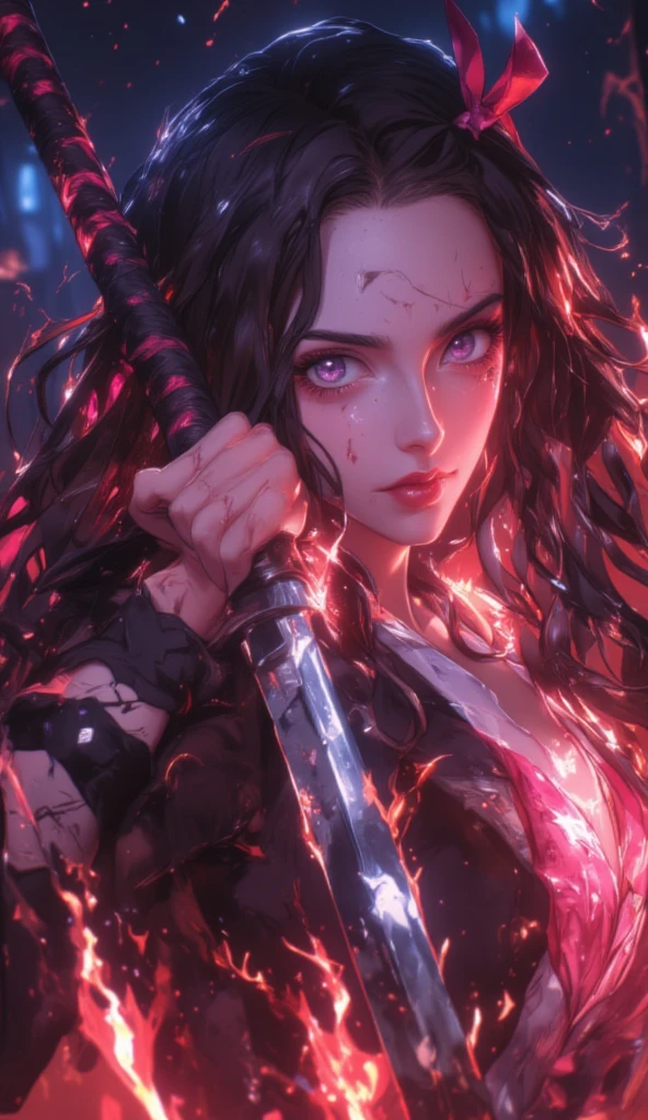 (best quality, masterpiece, highres:1.2), succubus girl, lilith aensland, gothic, large demon wings (high resolution textures), purple hair, (abstract art), half demon, red eyes, (intricate details, hyperdetailed:1.15), detailed, moonlight passing through hair, (official art, extreme detailed, ), HDR+ <lora:lilith:0.7>
