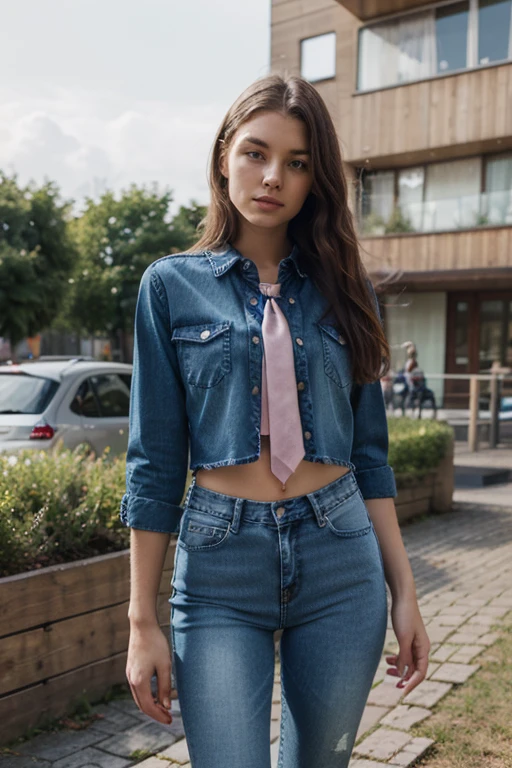 DEN_mila_azul,
(walking through a tallgrass meadow wearing (Jean shorts:1.3) and (plaid shirt:1.3), meadow, wild, overgrown, walking,:1.2),
bokeh, f1.4, 40mm, photorealistic, raw, 8k, textured skin, skin pores, intricate details  <lora:epi_noiseoffset2:1>, epiCRealism