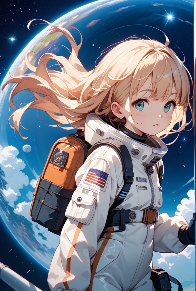 Create traveling astronauts in the style of a cawboy
