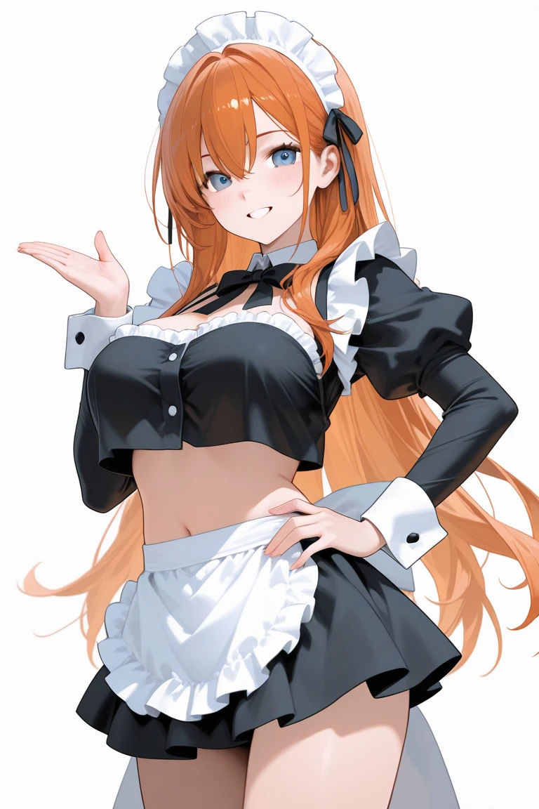 (masterpiece, best quality:1.2), cowboy shot, solo, 1girl, orihime inoue, naked apron, lewd, NSFW, nip slip, revealing outfit, big breasts, sexy back, sleeveless, minimal clothing, ponytail, beautiful, wardrobe malfunction, looking at viewer, absurdres, high res, ultrasharp, 8k, masterpiece