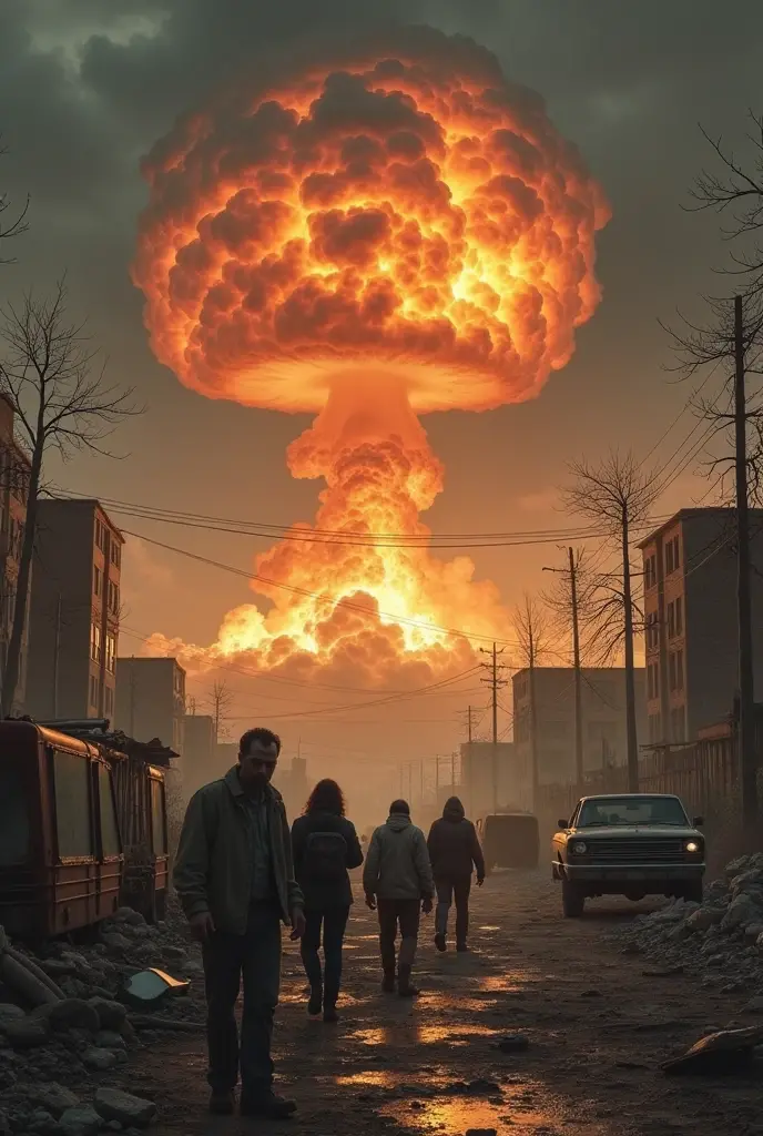 Draw a picture of nuclear war