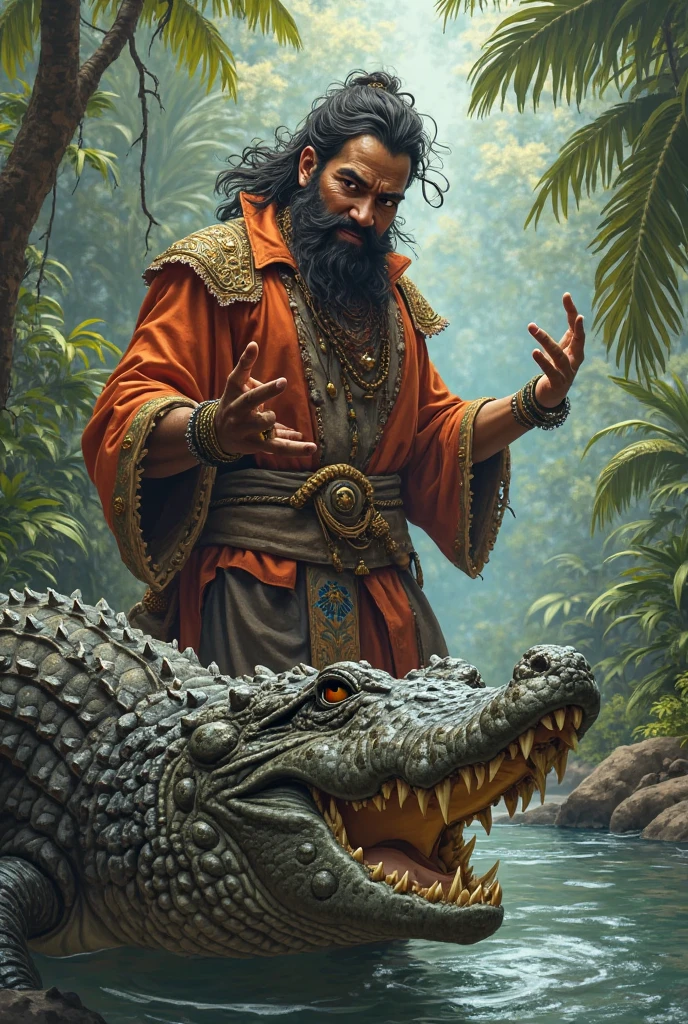 Guerreiro tribal, skinwalker, indigena, homem com pele de lobo, dark backdrop, noite, lua cheia, pinturas na pele, tatuagens tribais, pele morena, feathers on head, cabelo longo, homem, arco e flecha, arte para jogo de TCG, RPG, D&D, DUugeons & Dragons, estilizado, realista, epic fantasy art.