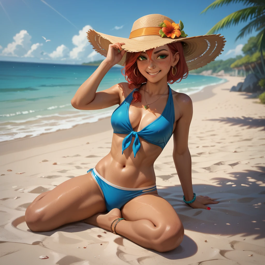 beach , sea , tropical forest