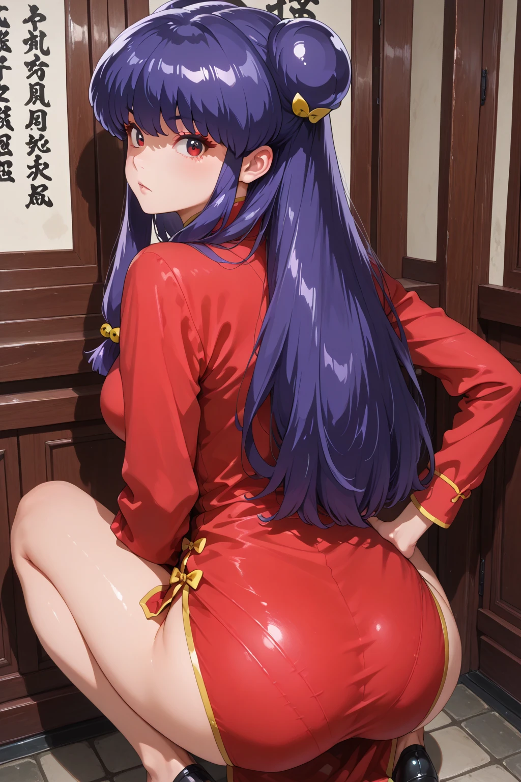 best quality, medieval, solo girl, 4k, high resolution , anime girl , young girl, 24 years old, bangs, long hair, cute face, perfect shot, perfect ???????, detailed face, detailed eyes, chinese port at night background , chinese new year, fireworks, tall girl, completely nude , 2 girls, futanari, big penis , horse penis, cockring, realistic, 4k , masterpiece, best quality , ilustration, digital art, hu tao, genshin impact, anal sex , cowgirl sex pose , full body, close up, first person view,