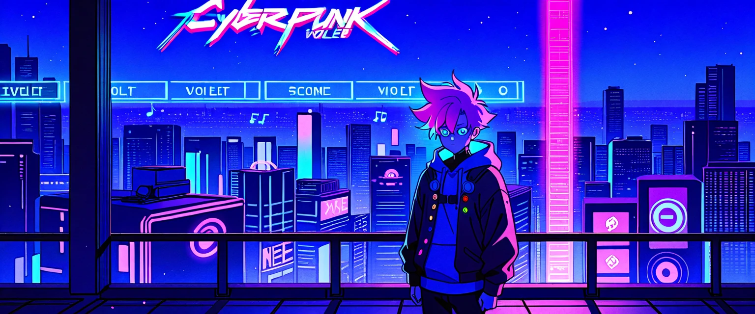 A mythical Kraken ninja stands poised in a neon-lit, dystopian metropolis, rendered in stunning 4K resolution, blending ancient legend with futuristic cyberpunk flair. The ninja's ornate, high-tech armor glows with a mesmerizing iridescent sheen, as intricate circuitry and glowing accents dance across the metallic surface. The dragon's scales shimmer in hues of indigo, violet, and electric blue, while neon accents pulse in fiery oranges and greens, casting an otherworldly glow across the surrounding urban landscape, exuding a sense of cutting-edge, cinematic grandeur.