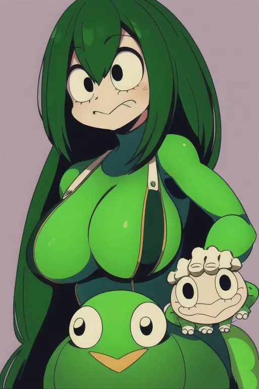 ,(masterpiece, best quality), asui_tsuyu, black eyes, hair rings, low-tied long hair, tongue, tongue out, naked, thigh high stockings, Long Red and White Striped Stockings, high heels, black heels, precise hands, long tongue,Curvy, thick, big breast, big ass, busty, voluptuous, big thighs, small waist, hourglass, bimbo, milf, large , large ass, sex,lesbian sex, standing on one leg,standing split,leg hold,leg lift