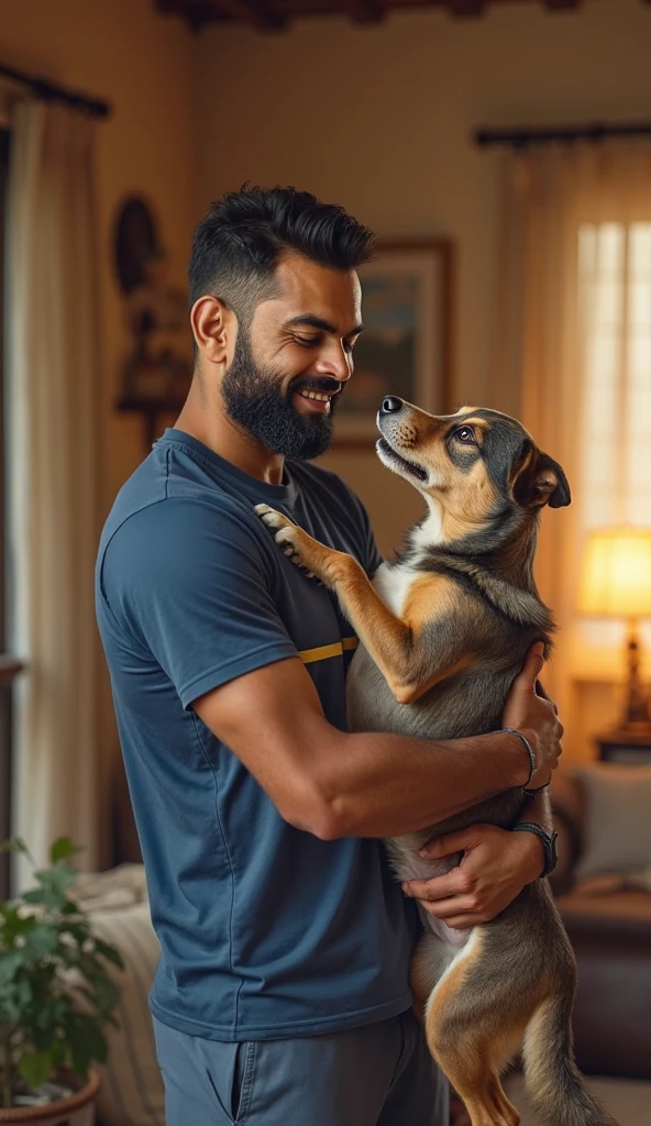 An Indian man is putting his cock in a dog&#39;s vagina 