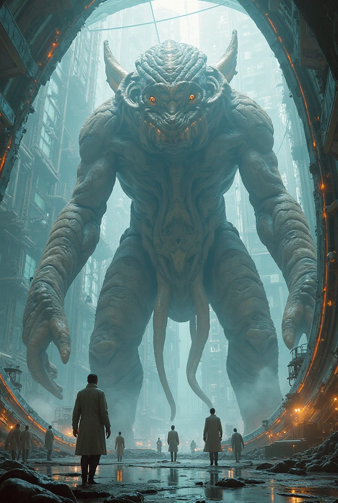 "Create an impactful image representing big tech companies controlling the internet in a monopolistic and unfair manner. Depict a large, imposing figure symbolizing a conglomerate or tech giant, with multiple arms or tendrils extending outwards to manipulate various aspects of the digital world. These arms should be connected to massive, glowing servers or control panels, showing their dominance over different online platforms and services. Surround the central figure with smaller, struggling individuals or smaller tech companies, depicted as being overshadowed or constrained by the tech giant's influence. The background should feature a dark, oppressive digital landscape with elements like tangled data cables and locked gates, highlighting the monopolistic control. Use stark, dramatic lighting and dark tones to emphasize the unfair and domineering nature of their control over the internet."













































