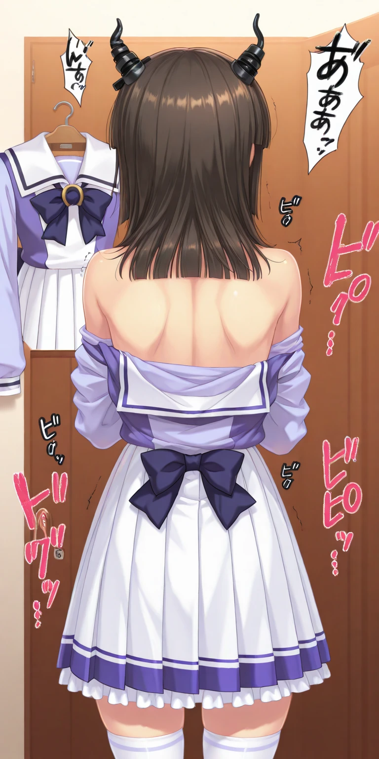 (​masterpiece:1.4)、(1male people:1.9)、1girl、15 years old,(:1.2),high school student,beautiful girl,(short ponytails:1.2),akb48,nogizaka46,sailor suit,high ,(A father is touching his delicate girl's crotche:1.9)、student clothes、a closeup、Lying in bed、Father touching the crotch of delicate girl、(Cute 15-year-old delicate girl with semi-long hair and 50-year-old father with short hair)obscenity:1,2、Metamorphosis:1,2、NSFW:1,2、caress:1,2、Wrinkles between the eyebrows、Touching each other's crotches、red blush、toppless、White panties、Dark blue pleated mini skirt、tre anatomically correct,(small breasts:1.2),(skinny:1.2),(fullnude:1.5),nipple,(have a dildo in hand:1.5),dildo,sextoy,