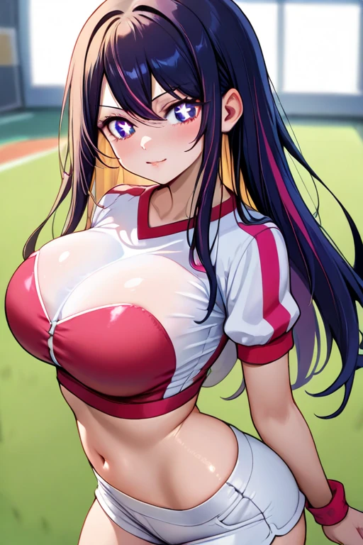 mastute piece,Best Quality,insanely detailed,8k cg,nsfw,
(shoot upper body:1.3),
(1girls:1.3),standing,looking at viewr,body in front,both arms behind back,(golf-wear:1.3,golf-cap),(bare breasts:1.1),(bare nipples:1.1),
break,
blush,shy,(ecstasy face),(trembling:1.2),break,(blue hair:1.2),
break,
perfect breasts,perfect teats,(open mouth:0.9),(large breasts:1.2),
(golf-course)、