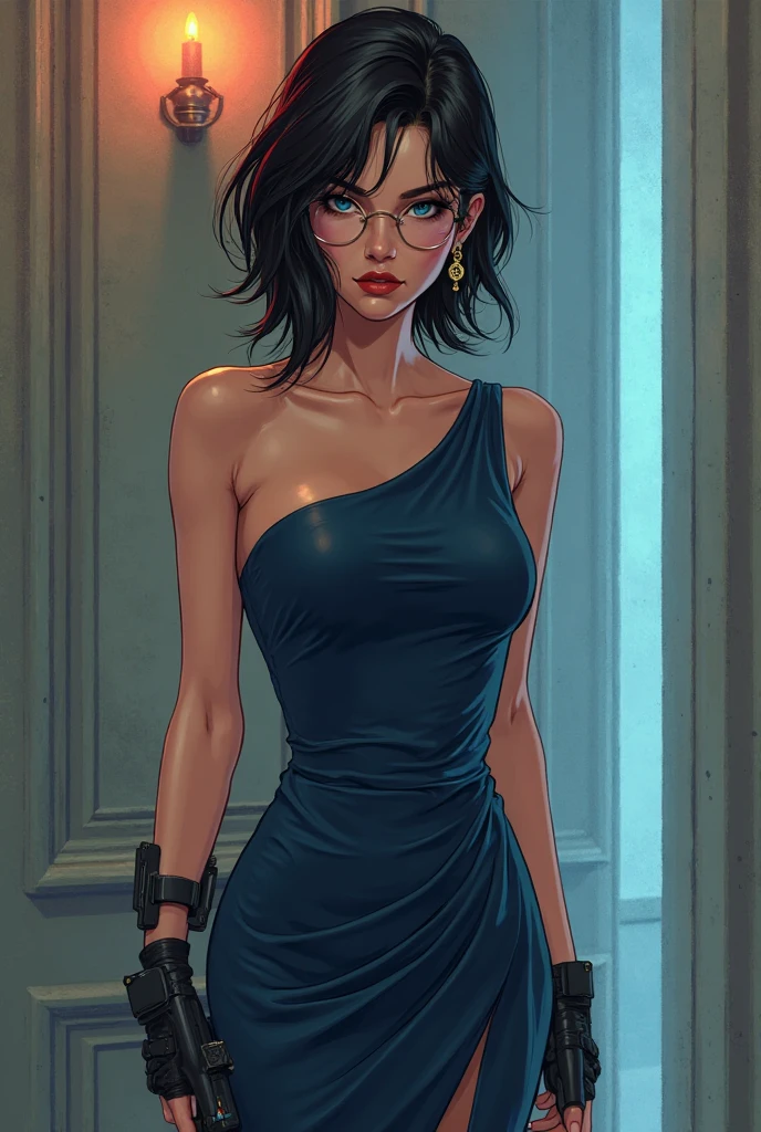 1 fille, Solo, Seins, Yeux bleus, Cheveux Bruns, Bijoux, Qualité Meilleure,