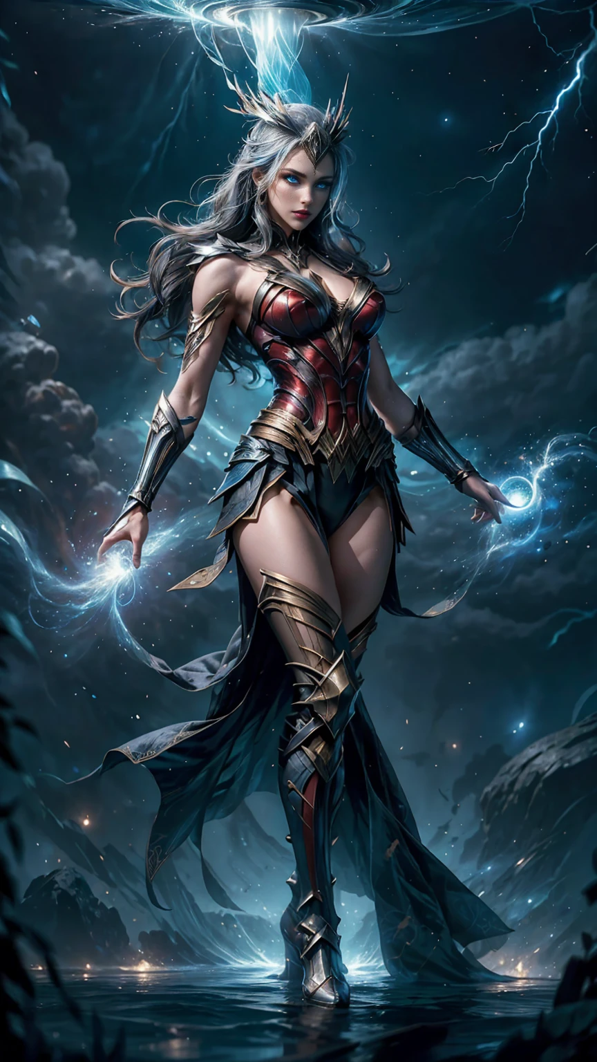 Gal Gadot、Sticking out the navel、newyork、She wears a torn Spider-Man suit,wearing skirt、abstract photorealistic、artistic、Alphonse Mucha's painting(masterpiece、top-quality、hight resolution:1.4)、detaileds、複雑なdetaileds、4K、color splashes、line-drawing、Fibonacci、