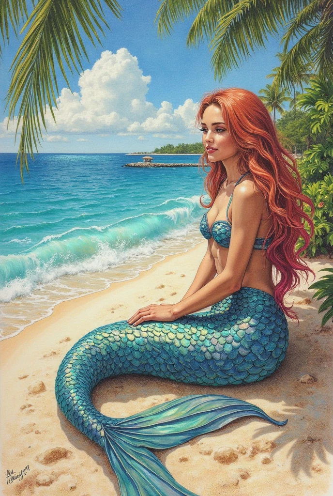 ral-rawmeat, A fantastical scene of a mermaid whose tail is composed of elegant, flowing slices of raw meat, perched on a rock in the sparkling ocean <lora:ral-rawmeat-sdxl:1>, imaginative, HDR, shot with a Fujifilm GFX 100 for ultra-high resolution and fantastical ambiance, <lora:EnvyBetterHiresFixXL01:0:hr=1>