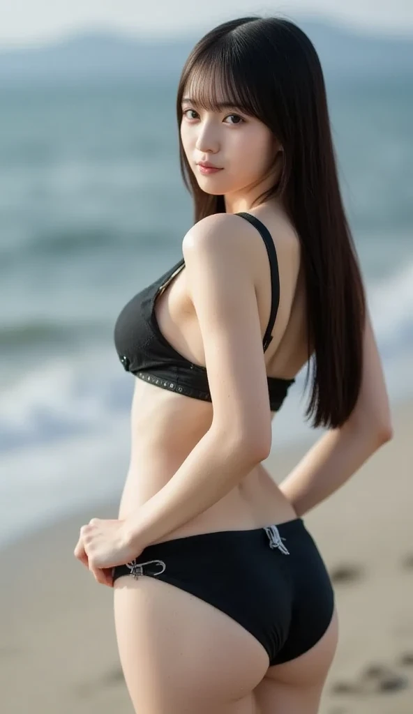 Swimsuit beauty,Looks sweet,but not exposed,Riding a horse