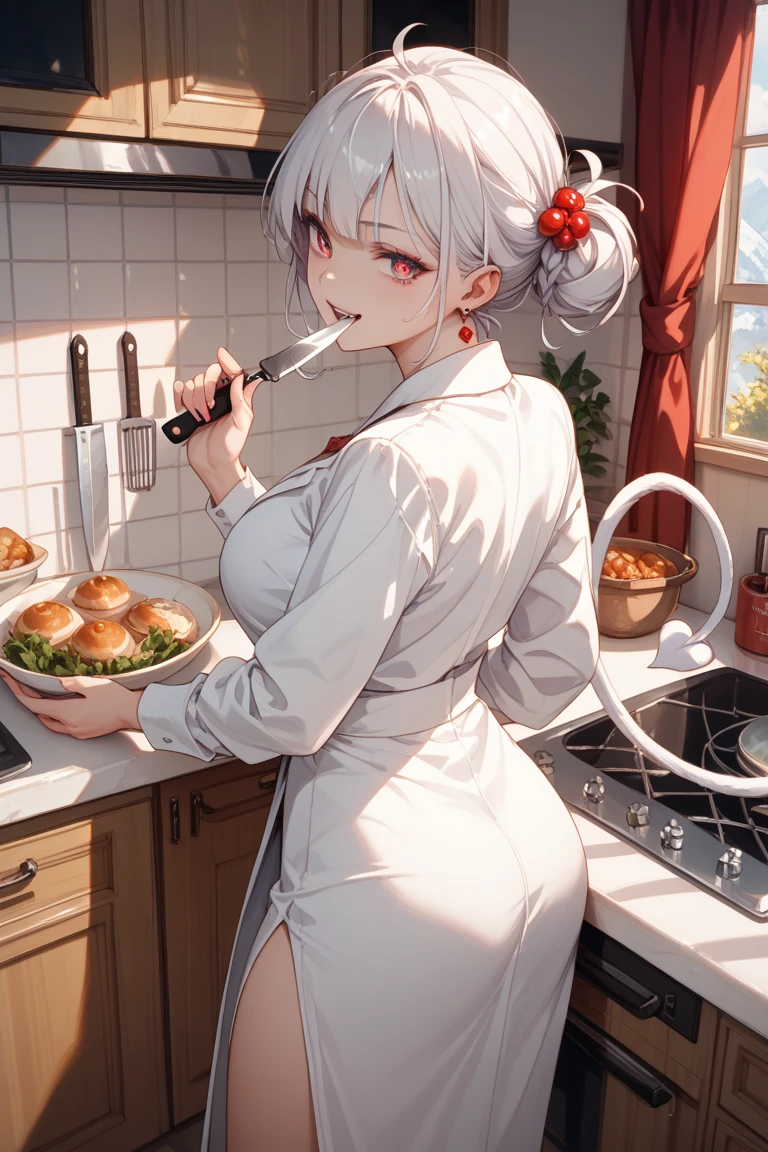 ((velocity)),Yellow smoke,Attacked by farts, (((Women a chef))),velocity,(Yellow smoke is rising),i'i'i'i'i'i'kitchen)),((One Woman)),((A girl smells a fart and gets scared)),(masterpiece:1.2、top-quality)、(the Extremely Detailed CG Unity 8K Wallpapers、ultra-detailliert、Best Shadows)、(细致背景)、(The best lighting、extremely delicate and beautiful)、depth of fields、1girl in、独奏、facing the screen、closed her eyes,Women chef,Ephemeral,,(longhair),(white hair)),((((Girl is surprised when she smells the bad smell of farts)))),outfit like a chef,((((profile facing diagonally)))),((i'I opened my mouth in surprise....)),((Looking you)),((Scared look)),((massive fart)),(big fart),(loud fart),((fart text)),((there a male looking her and get cough))