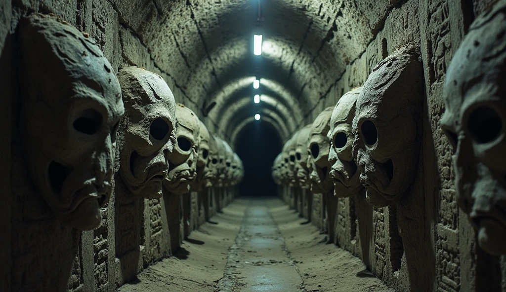 （Ancient underground style：1）Human bones all over the ground，skeleton head，Animal bones