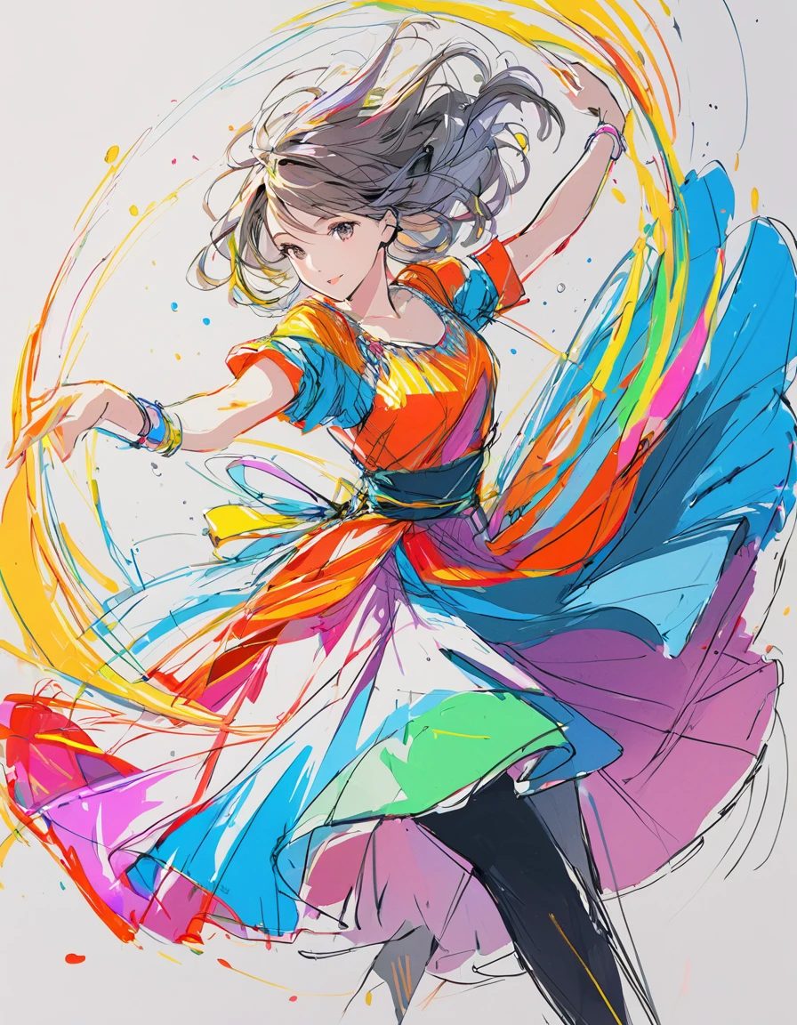 Idol、stage、Singing and dancing、Particles of musical notes