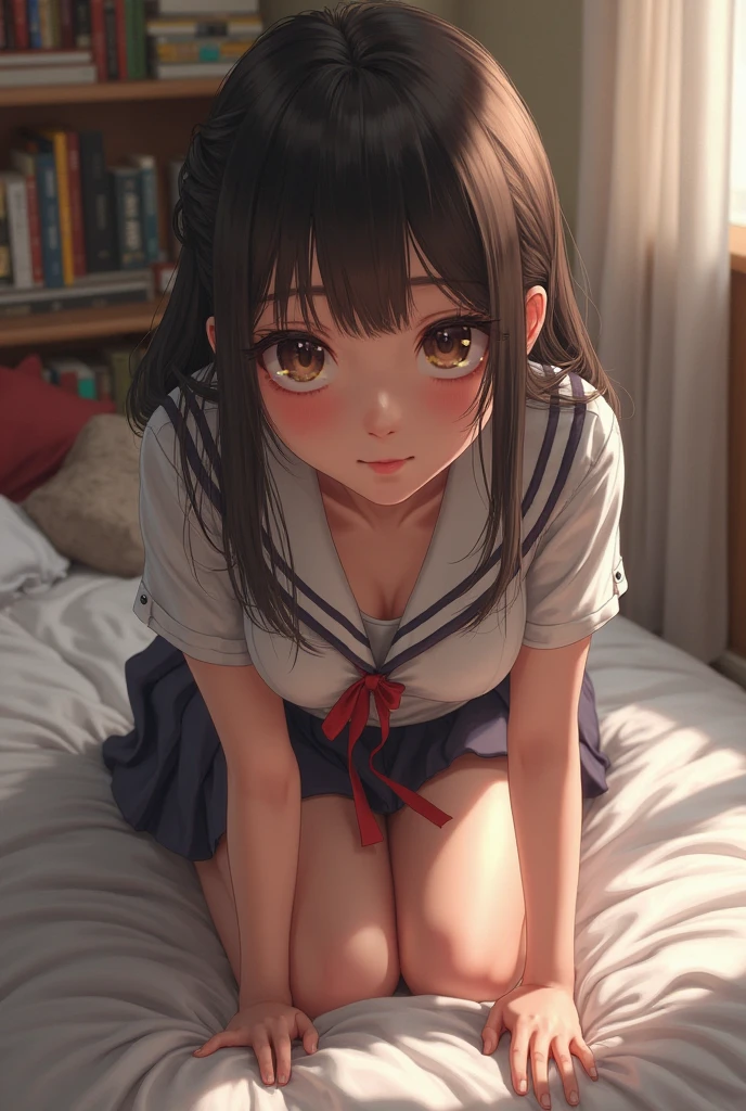 Beautuful Women、sixteen years old 、FULL BODYSHOT、perspiring、hi-school girl、School route、NSFW