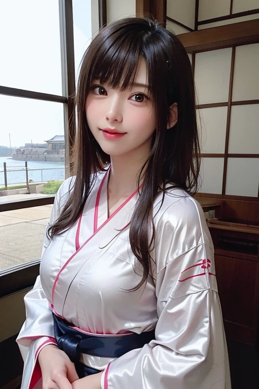 (((highest quality, 8k, masterpiece))), Sharp focus, (Beautiful woman with perfect figure), thin, (Hairstyle: superior)), ((kimono: Cane)), street: 1.2 非常に詳細な顔と肌の質感 詳細な目 double eyelid ランダムな姿勢, (smile),ssuperiorer cute Japan person,ssuperiorer beauty Japanese girl, Realistic Face, double eyelid,smile,Summer festival , At sunset ,Fireworks Background.