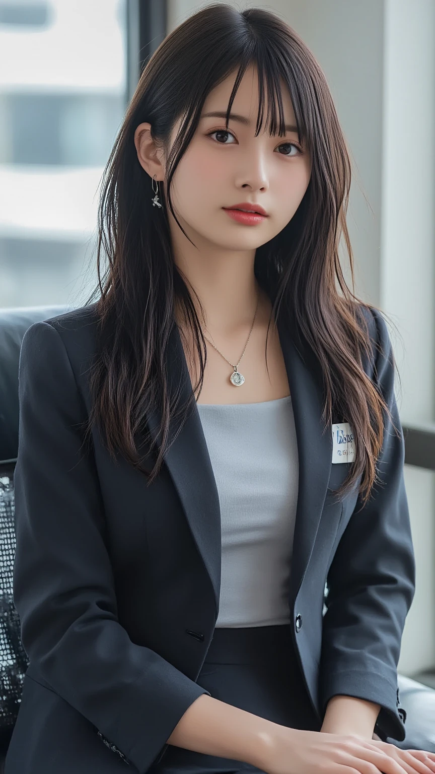 <lora:koreanDollLikeness_v15:0.7>, ultra detailed, RAW photo,best quality, (realistic:1.2), 1 korean, 16k, realistic photography, professional color graded, physically based rendering, highres, b-cup, hair wave, front, casual suit, f 2.4, 35mm