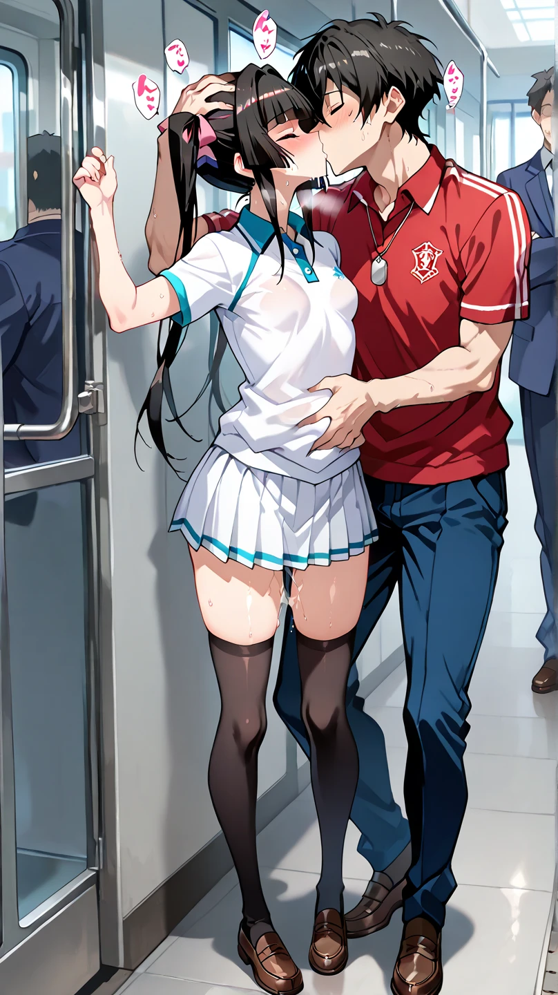 Artificial Human Room No. 18,penis,Slender and sexy woman,,deep throat,Black thigh-high boots,in the train,Molester,Multiple men,A man grabs a woman's arm, Put your hands behind your back,rape,Sex,Creampie,A lot of semen,profile,