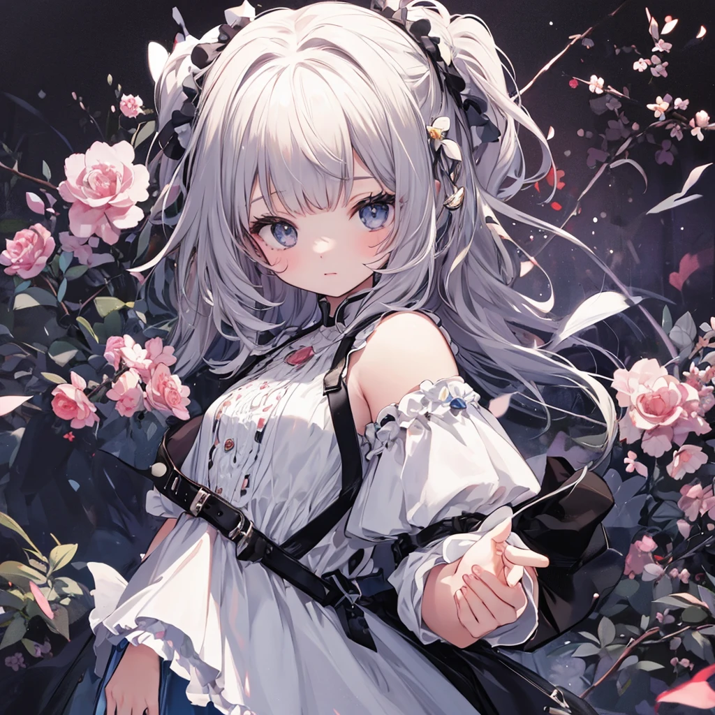 shinny skin, BREAK, ((alice in the wonderland:1.3, cute, kawaii, lovely, funny, a girl falling down from sky:1.3, girl flying in sky:1.4, girl floating in air:1.5, rolling upskirt by wind:1.6, (with sparkling eyes and a contagious smile),open mouth, Looking at Viewer, surprised, putting hands on crotch over the skirts:1.6)), BREAK, ((floating things as follows:1.3, PlayingCards, Trump, tea cup, tea pot, tea spoons, pocket watch:1.3, lip sticks, candies:1.2, cookies, jam bottles, classical door_keys)), ((long purply_Blue dress :1.5, wearing long flaired skirt:1.3, the skirt is blowing:1.3, cute pink Apron, black stocking:1.2,garter stocking, cleavage:1.2, midriff, black shorts, black thighhighs, thigh strap, medium long platinum-blonde hair:1.2, twin tail hair:1.6, tied hair with a large ribbon), (Blue eyes, bright pupils with highlights, detailed eyes), 