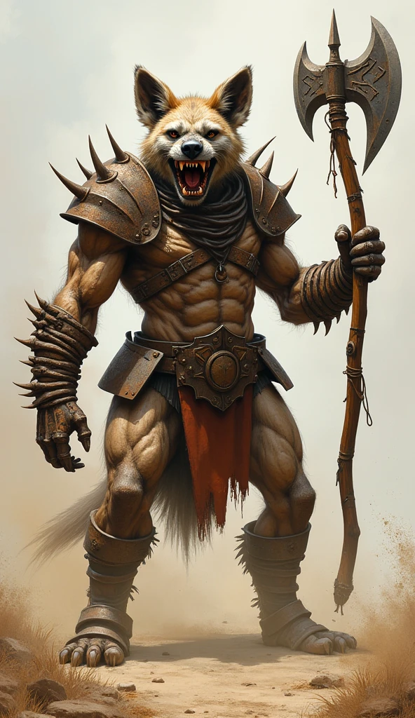 Solo Sexy young anthro scalie dragon male mercenary medieval solider, slim endomorph muscular, anthro handsome gay shorter muzzle, handsome gay model male apperance, sword scars, worn out leather skimpy armament, low on hips heavy leather belt, old very worn out skimpy dirty linen material jockstrap, old yellow dirty worn out stains on white sawn jockstrap, very visible "x" brown seam pattern on the jockstrap, studded skimpy armlets breastplate armor, skimpy breastplate, leather bondages, fingerless leather gloves, smelly unwashed husk, dirty body look, desert battlefield, standing in sexy fighting position, close view of full character