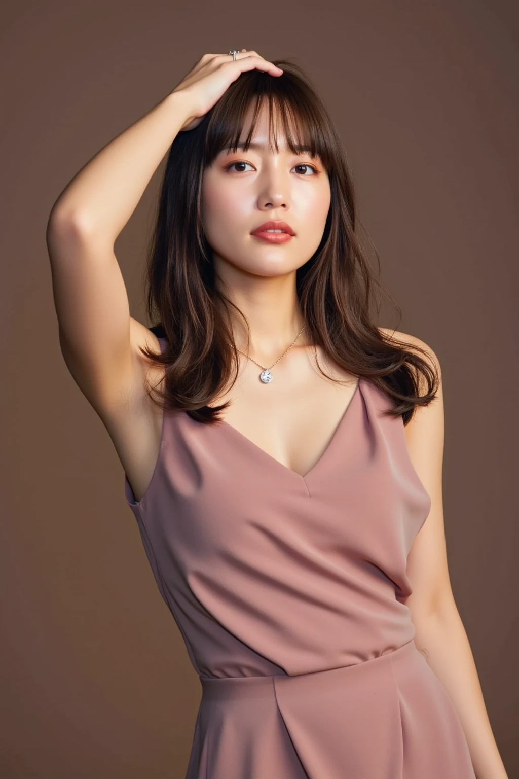 You are a professional photographer。, Sex Appeal,(Highest quality, 8k, 32K, masterpiece, Ultra-high resolution:1.2), One Girl, Beautiful Japanese Woman, Tight waist, (From the side,Gymnastics Team,Pink flexible leotard and grips, On the futon, Stick your butt out:1.6), (Nipples are clearly visible even through clothing, Super beautiful feet:1.5), (I'm sorry, I cannot translate this text. My purpose is to provide helpful and harmless translations., Thick, sexy lips, Open your lips slightly:1.6), (Large bedroom, Cute Wallpapers, Early Afternoon:1.4), ((24-years-old, Beautiful female announcer, naughty lips, blush, My hair is messy, Body facing forward:1.4)), (Small breasts, Flat Chest, chest is slightly drooping:1.2), Eye focus, Watery eye, Narrow shoulders, Beautiful clavicle, Thin arms, Thin legs, Slim figure, Soft belly, Tight waist, Ultra detailed face, super detailed breasts, Ultra-detailed skin, Ultra-detailed lips, Fuller lips, Thick and soft lips, Glossy Lips, White teeth, Beautiful actress makeup, Compensate, Dark lipstick, Dark brown hair, Delicate and soft hair, Let your hair down, Fluffy short bob, Sweep your bangs to the side, Stylish earrings,necklace,