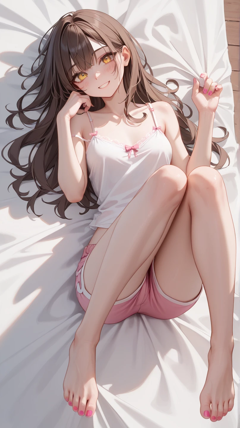(extremely detailed CG unity 8k wallpaper), (masterpiece), (best quality), (ultra-detailed), (best illustration), (best shadow), (absurdres),
BREAK
girl, sweat, steam, medium breast, nsfw, looking at viewer, light smile,