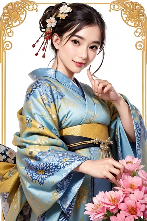 ((Highest quality, Tabletop, Ultra-high resolution、The most complex and detailed depiction))、1 female、Wear a luxurious kimono、(((sad、sad笑顔、A fleeting smile、sad表情、sad、Just like you'I am going to cry)))、(Japanese style Elegant kimono、Graceful posture、Standing Elegantly)、Elegant kimono、Photographed from the waist up、(((look at me、The perfect gas chamber、look at me perfectly)))、Detailed face、Perfect glossy lips、Perfect Anatomy、Elegant hairstyle、She wears elegant hairpins.、Seductive makeup、Detailed face、Perfect Face、Fair skin、Perfect Shiny Skin and Hair、The background is an elegant Japanese-style room、Big and ample breasts、fluffy kimono、My chest is open、Very good、Exposed thighs、Bold thighs、(The most moody and romantic warm lighting:1.2)、Super high-definition glowing Fair skin、the most Detailed face、Ultra high definition Detailed face、Ultra HD Hair、Ultra-high definition sparkling eyes、Beautiful face with great detail