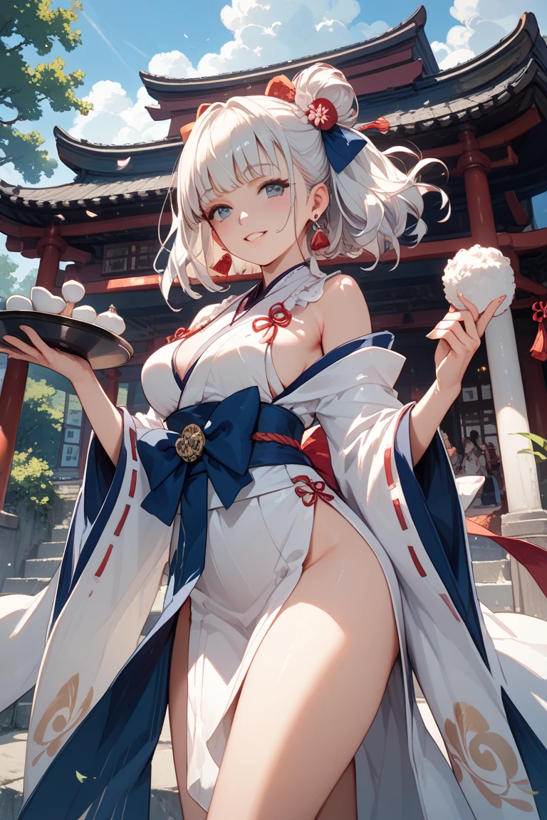 Bigboobs,cropped shoulders,knee length socks,Stand up,Chinese big breasts,Oriental clothing,Hanfu,heavy makeups,putting makeup on,Hairpins,complicated decoration