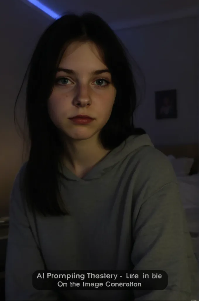 A black-haired girl a little messy her black hair, crying eyes, teary green eyes, tirada en el wooden floor, wooden floor, fine facines, large eyes, green look, scary face, his body covered by a black shirt, wearing a black shirt, in the background a dark room, a night room,pale skin, pale skin, detailed, better quality, tears come out of her green eyes, dark room, dark room, red eyes, pink cheeks, Long straight hair