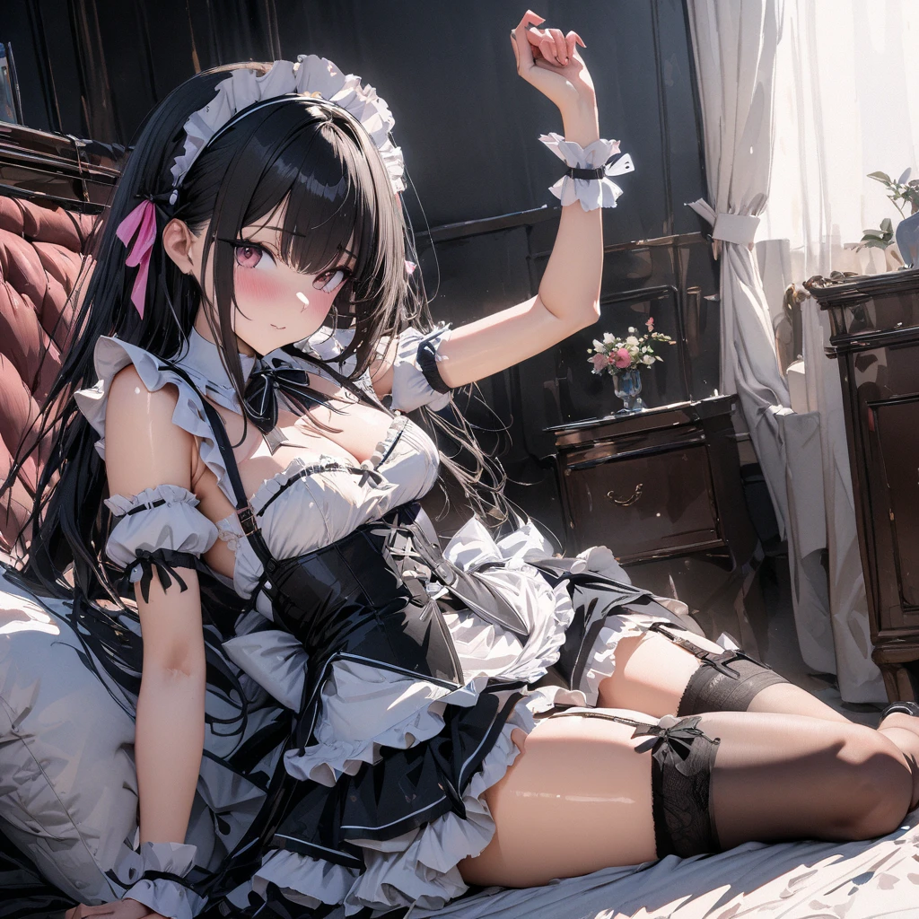 (Best Picture Quality, 4K, High Quality, Masterpiece:1.2), ((Masterpiece)), High Detail, High Quality, (HDR,16k, RAW Beautiful Girl Portrait, Best Picture Quality, Masterpiece::1. 2), (Ultra-Definition Illustration), nsfw, idolmaster, idol costume, teen, spotlight, extremely cute, cblond hair color, sleeveless, detached sleeves, colorful frilled dress, tiara, showing armpits, embarrassed, crying, pantyhose, colorful wet race lingerie, spread legs, open chest, cum on pussy
