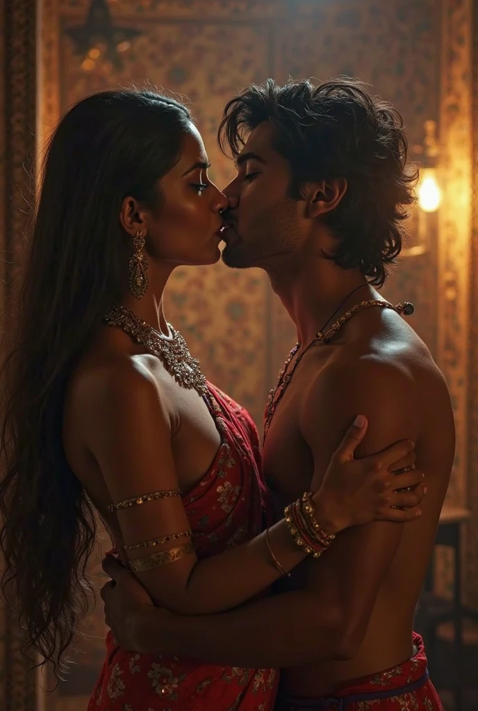 Female indian Teacher seducing male student