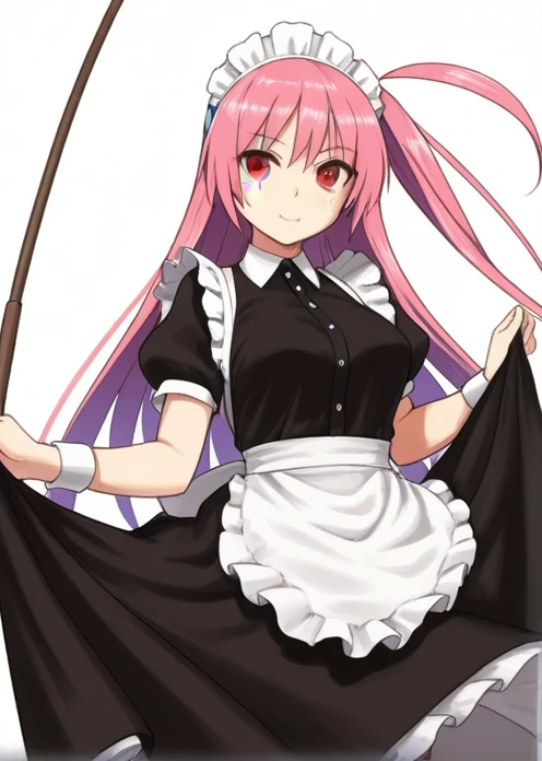masterpiece, Highest quality,High resolution,Dorothy, Pink Hair、Bright Blue Eyes、Big black eyes、Braiding, Black Dress、Cowboy Shot、Line art、Pencil drawing、comics、alone、One、Torn clothes、